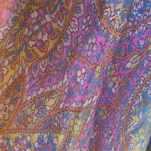 Silk paisley maxi dress